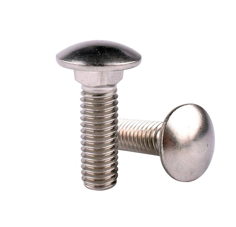 VAMUOEFL 3/8-16 x 1 Carriage Bolts Screws, 18-8 Stainless Steel 304, Round Head, Square Neck, UNC Fully Machine Coarse Threaded,10Pcs - Image 4